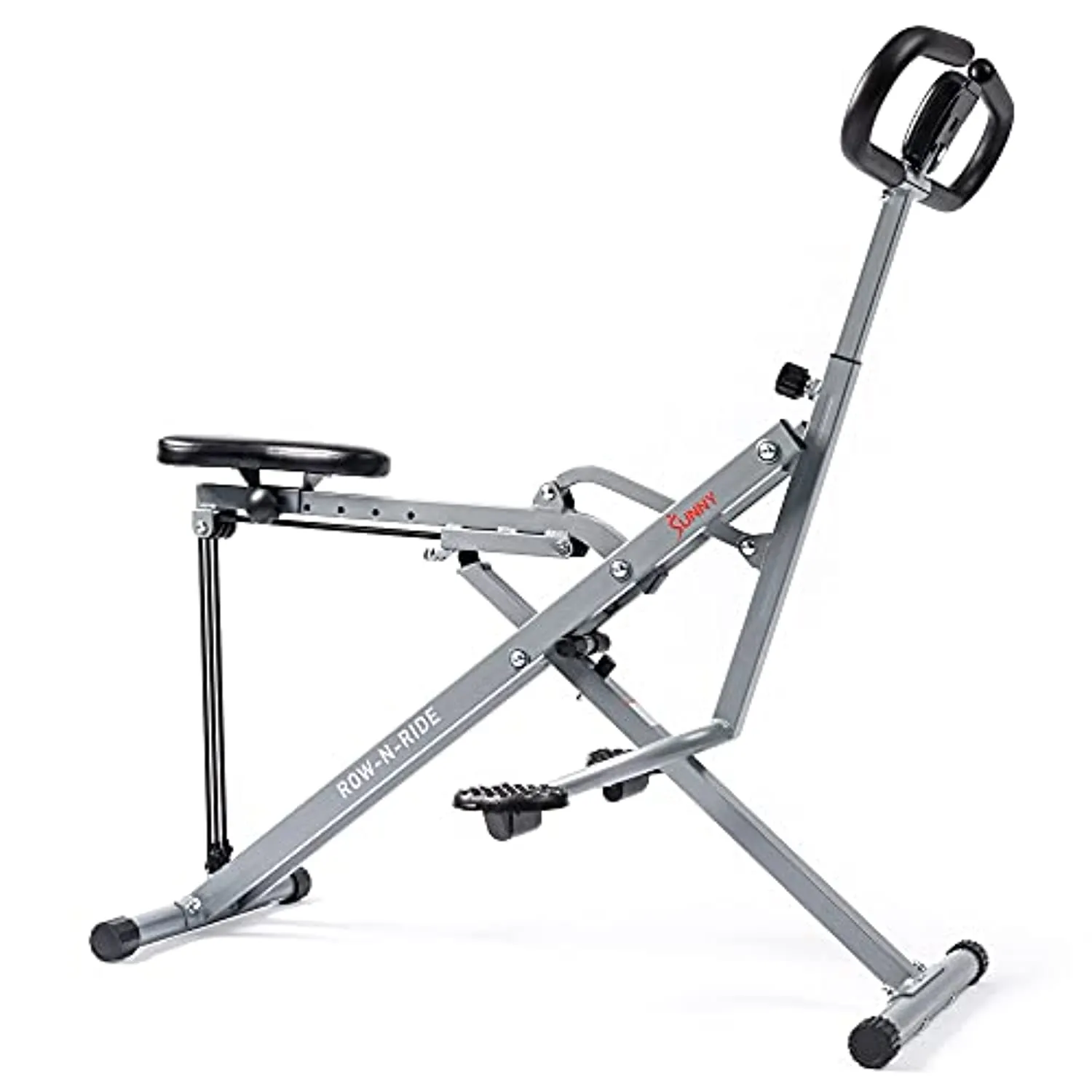 Sunny Health & Fitness Squat Assist Row-N-Ride™ Trainer for Glutes Workout with Training Video