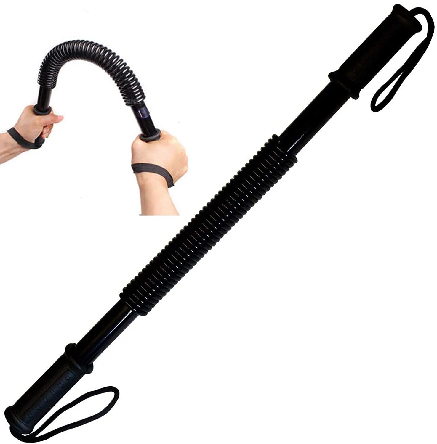 Toyshine Spring Power Twister (20kg) Bar Equipment for Upper Body & arm Strengthening Workout - Black (SSTP)