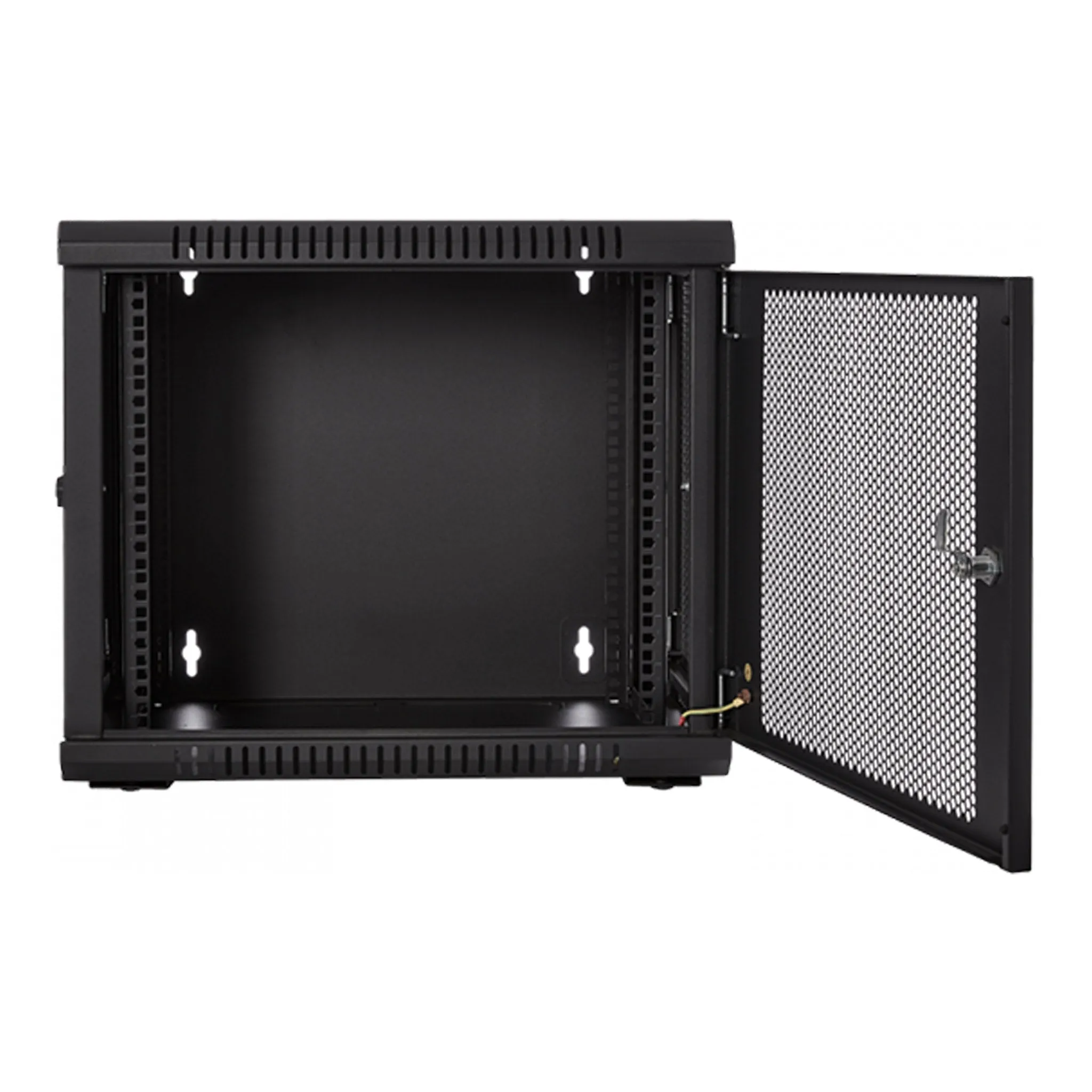 V7 RMWC9UV450-1N 9U Vented Wall Mount Rack Enclosure