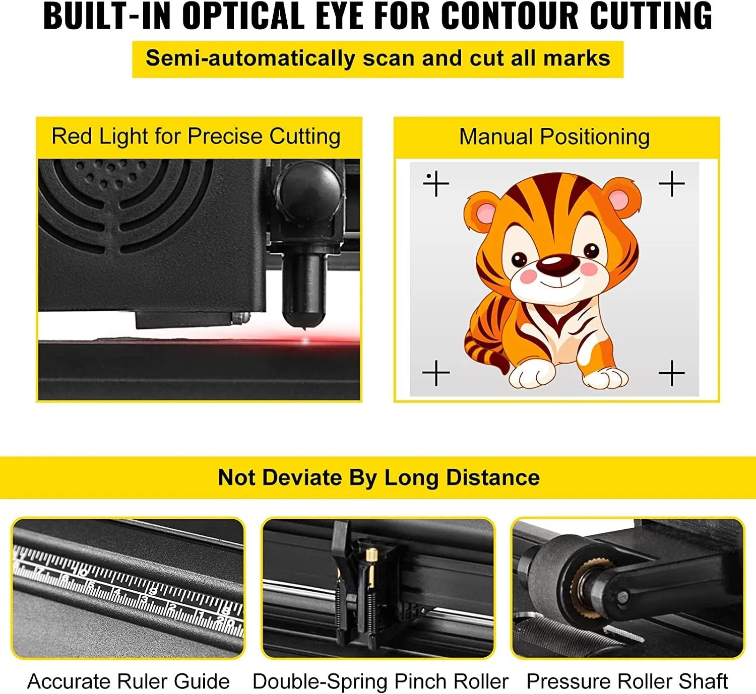 VEVOR Vinyl Cutter 53 Inch Vinyl Cutter Machine Semi-Automatic DIY Vinyl Printer Cutter Machine Manual Positioning Sign Cutting