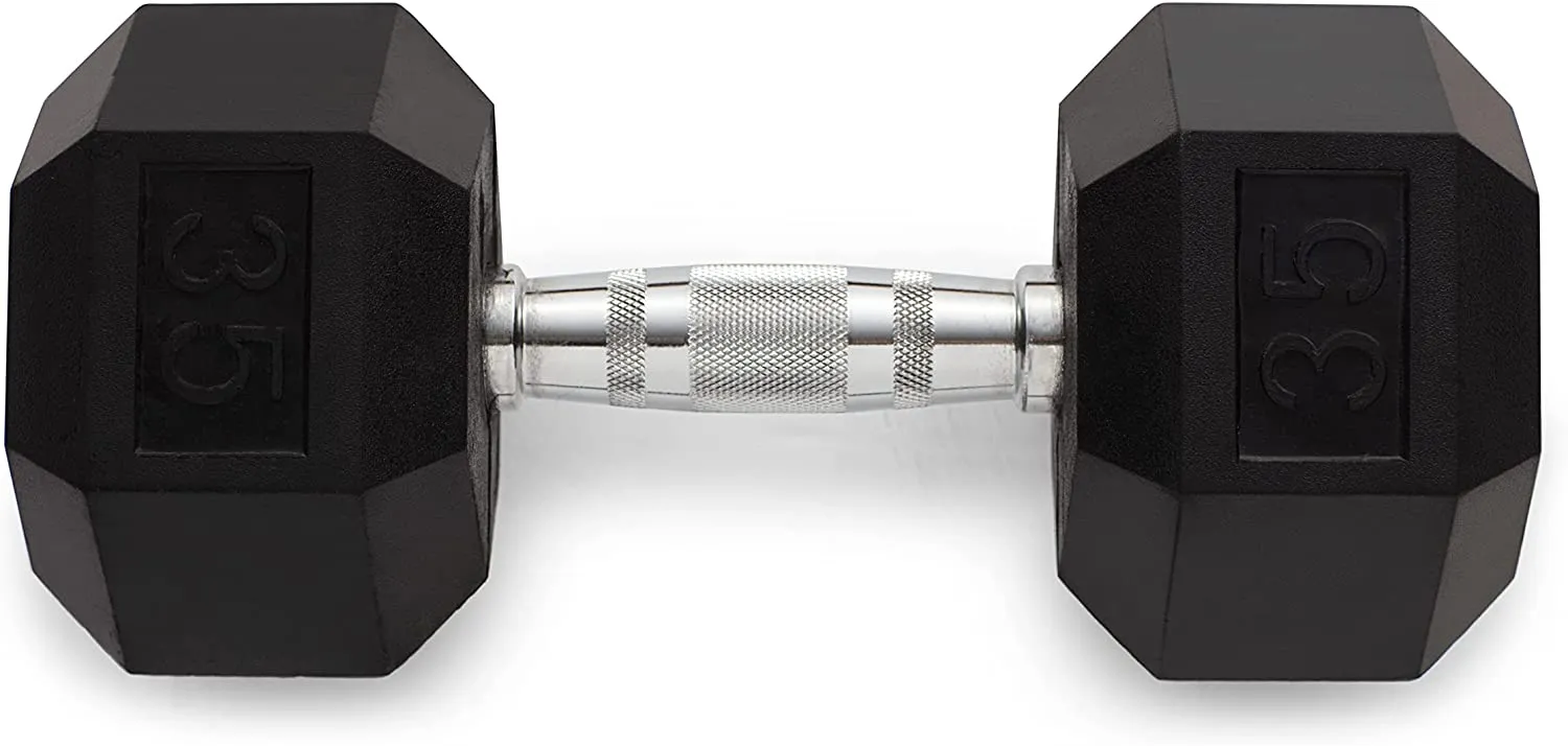 Weider Rubber Hex Dumbbell