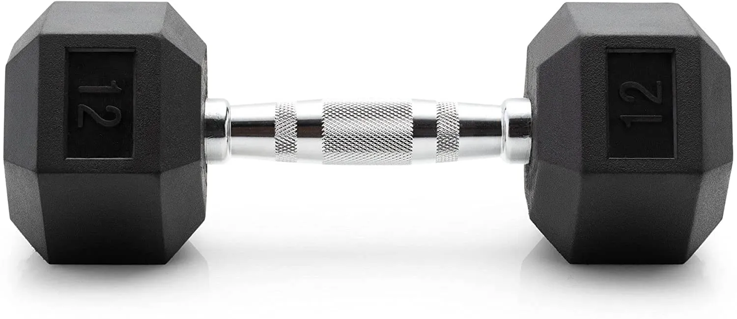 Weider Rubber Hex Dumbbell