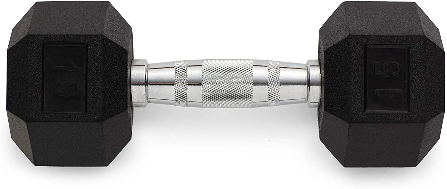 Weider Rubber Hex Dumbbell