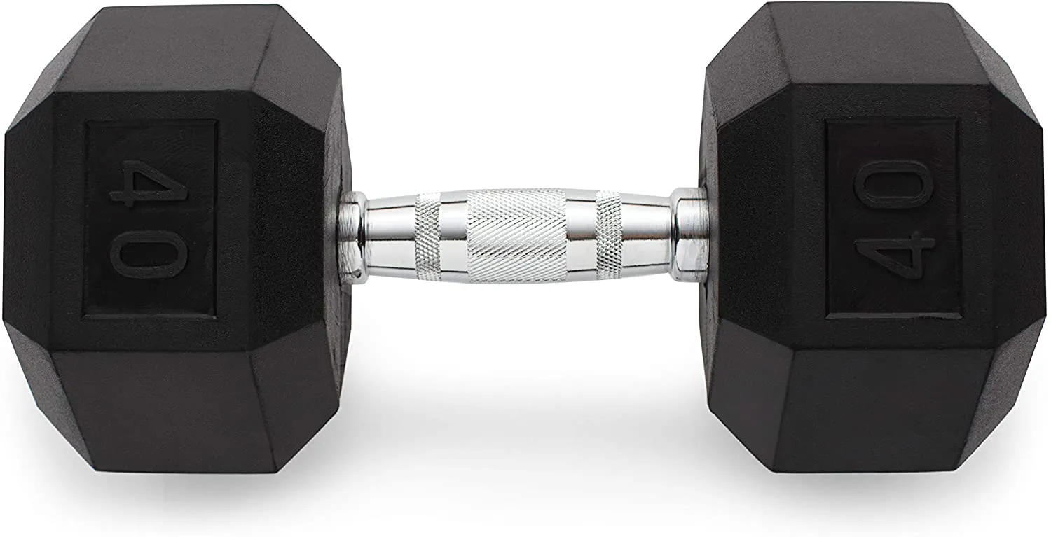 Weider Rubber Hex Dumbbell
