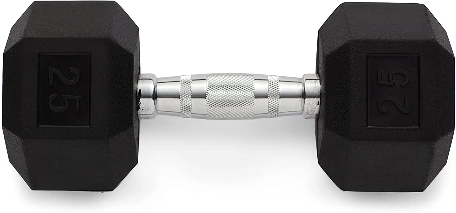 Weider Rubber Hex Dumbbell