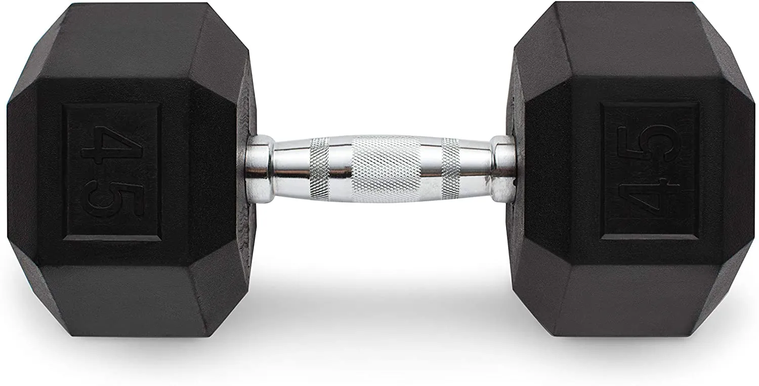 Weider Rubber Hex Dumbbell