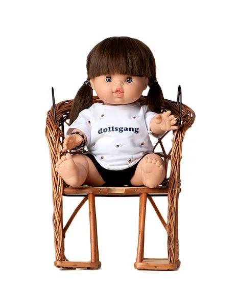 Wicker Bike Doll Carrier