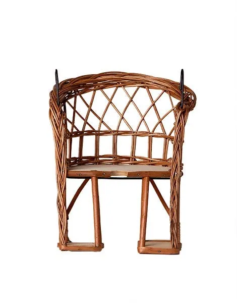 Wicker Bike Doll Carrier
