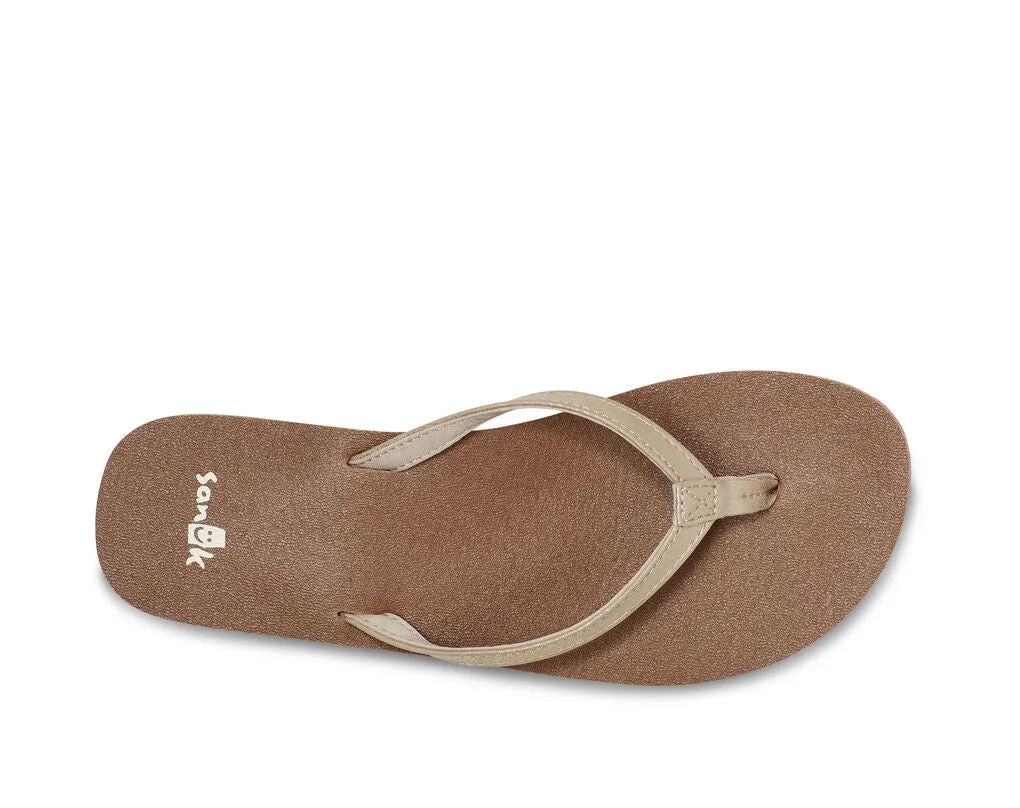 Women's W Yoga Joy - Shimmer Metallic Champagne