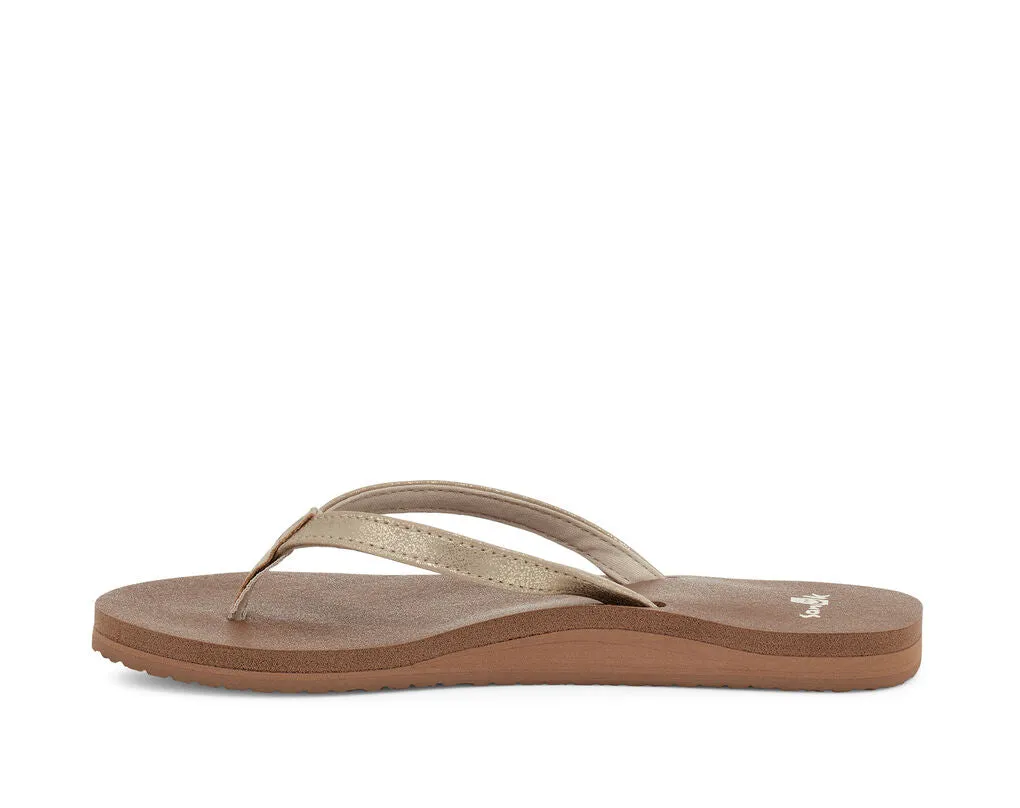 Women's W Yoga Joy - Shimmer Metallic Champagne